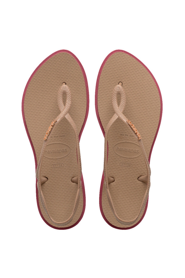 Luna Point Rose Gold Women's Flip Flops