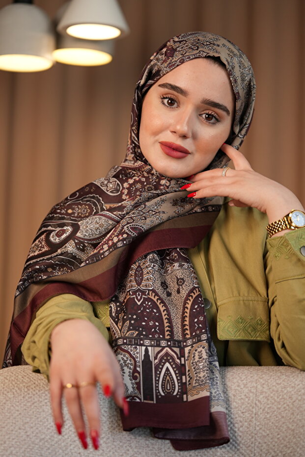 Patterned Soft Shawl - 1