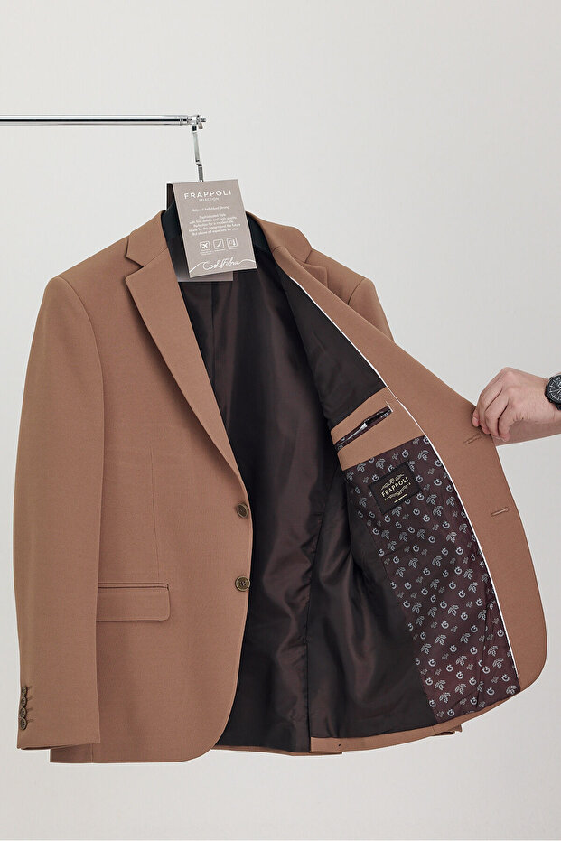 Men's Mustard Stretching Monoyaka Slim Fit Sports Blazer Jacket Large Size