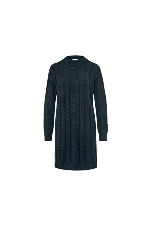 Motifli Örgü Elbise - 2