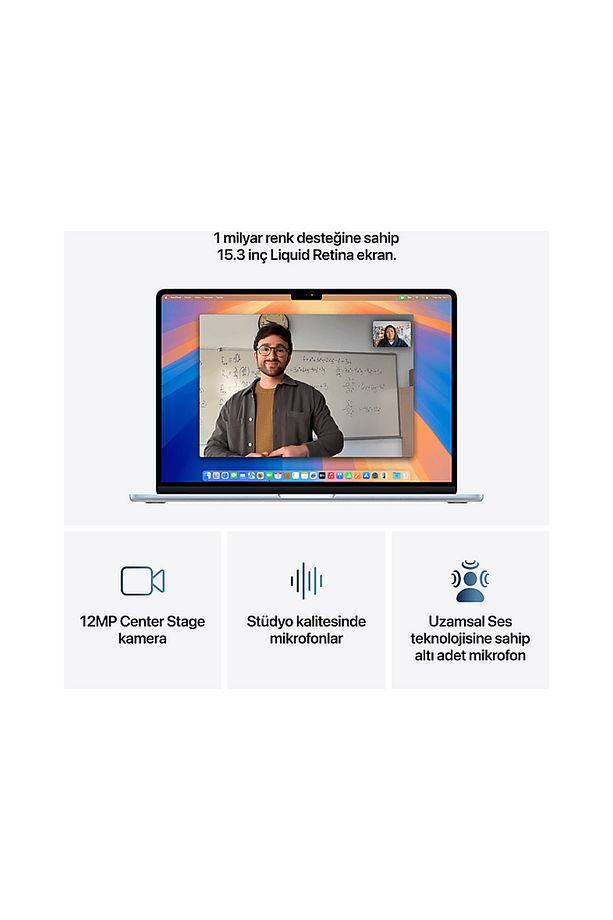MC7D4TU/A/MacBook Air/Apple M4 İşlemci/(10 Çekirdek CPU-10 Çekirdek GPU)/ 24GB RAM/512GB SSD/1 - 5