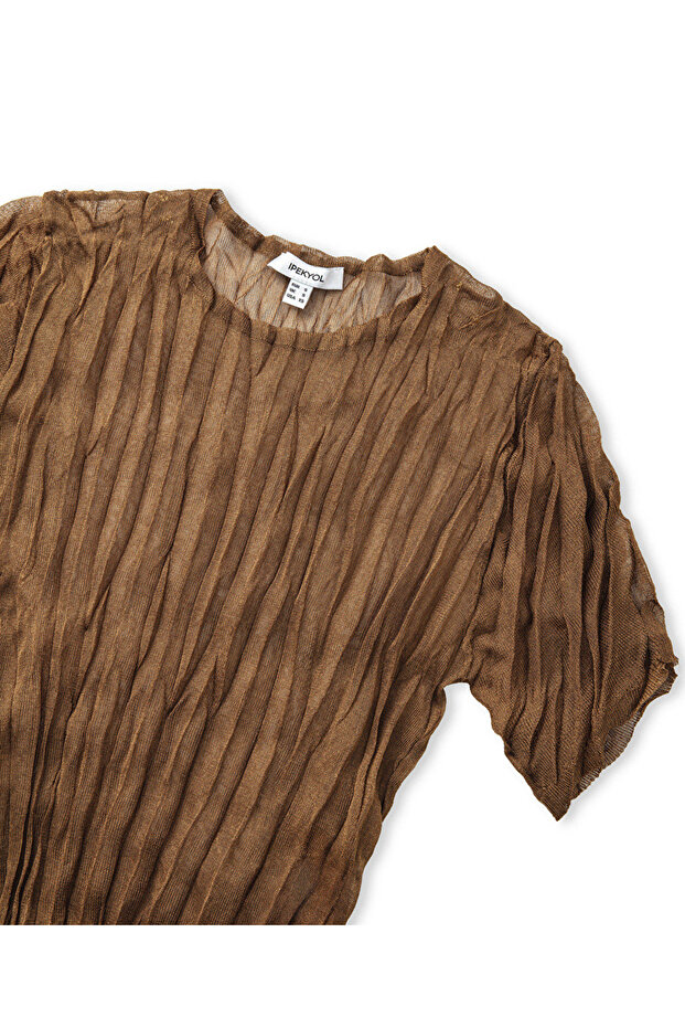 Kırışık efektli triko - 4