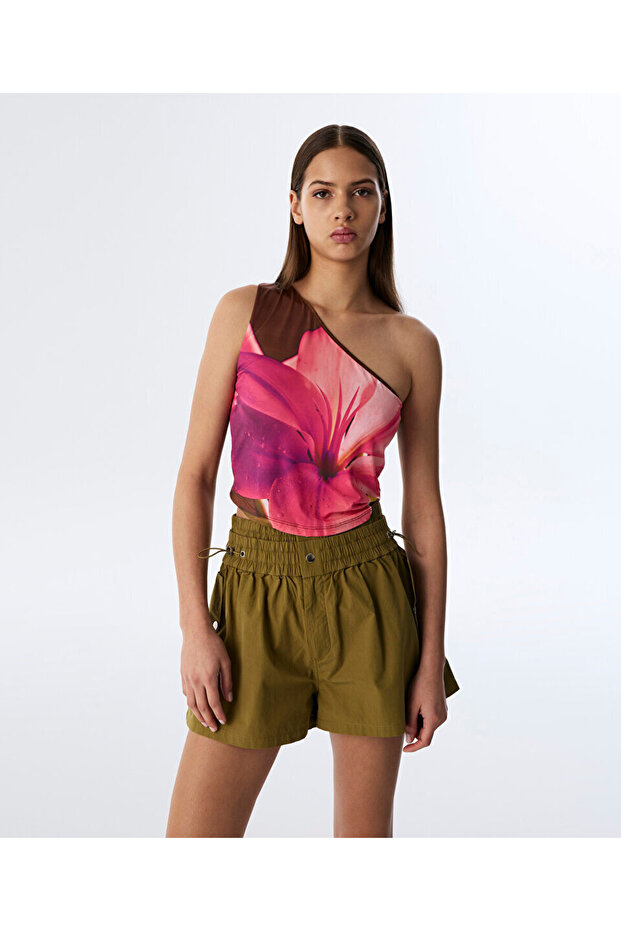 METAL AKSESUARLI YÜKSEK BEL ŞORT - 2