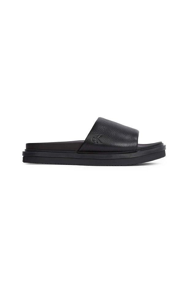 FLAT MOLDED SLIDE SANDAL LTH - 6