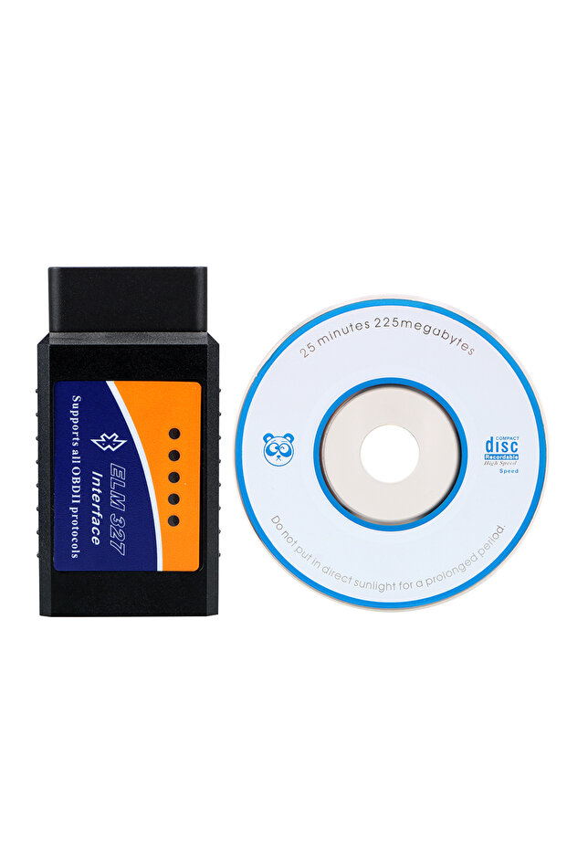 قارئ أكواد OBD2 باللون الأسود ELM 327 V2.1 مع بلوتوث ELM327 OBDII ملحقات السيارات أداة تشخيص السيارة OBD2