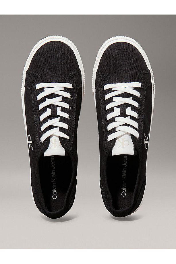 Calvin Klein Logolu Pamuk Karışımlı Sneaker Ayakkabı YM0YM012090GM Erkek AYAKKABI YM0YM01209 0GM - 3