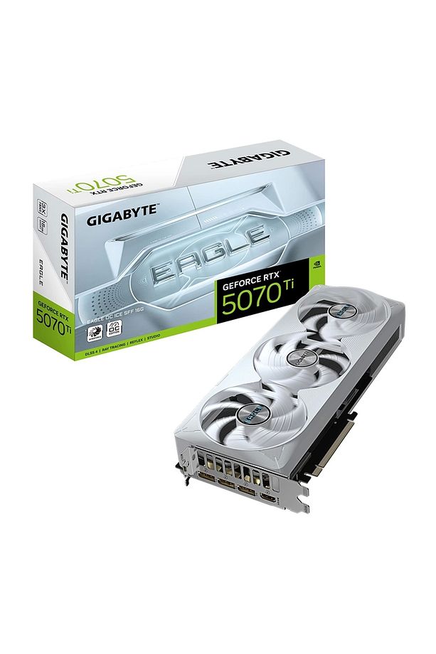 Geforce Rtx 5070 Ti Eagle Oc Ice Sff 16gb Dlss 4 256 Bit Gddr7 Beyaz Ekran Kartı - 1