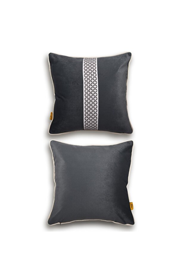 Bordered Cushion Cover