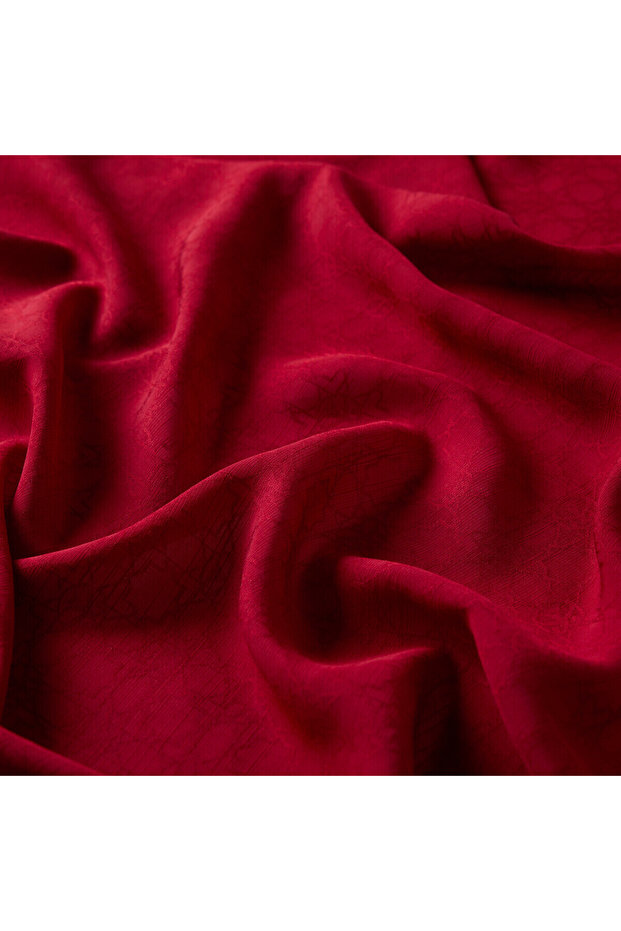 BORDO Dört Mevsim Monogram Eşarp 4357 - 2