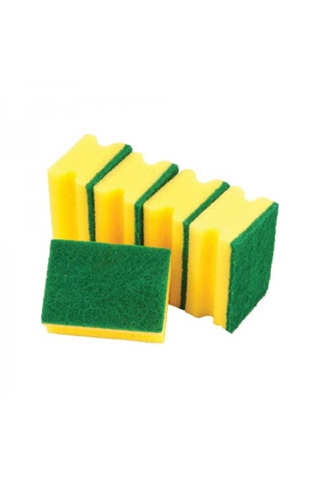 5-Piece Corrugated Economical Nail Protection Dish Sponge