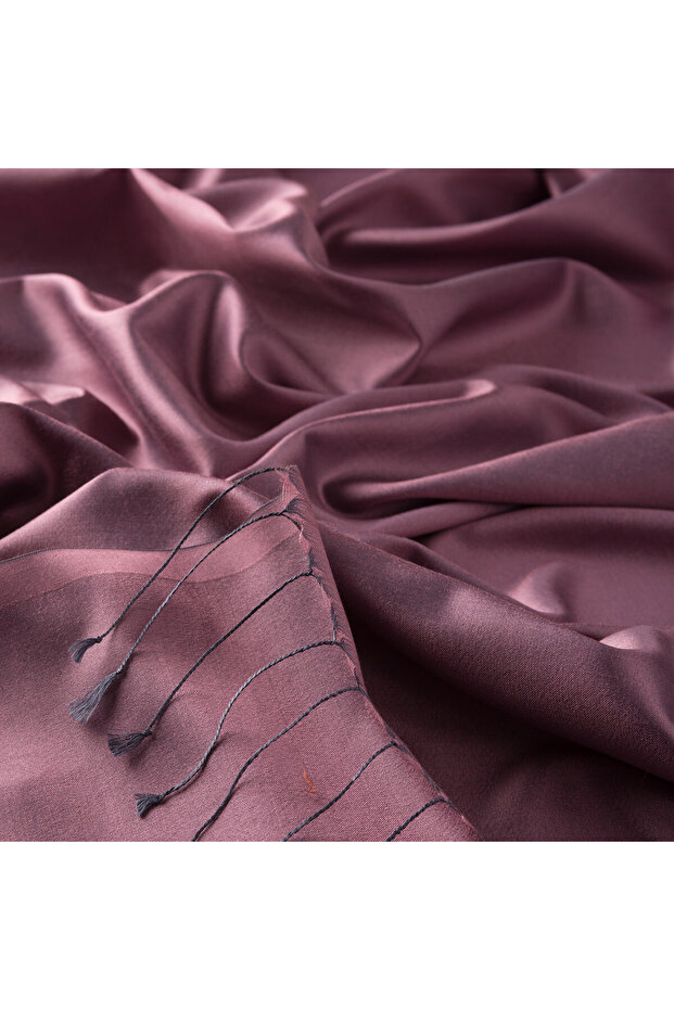 Gülkurusu Düz İpek Şal - 2