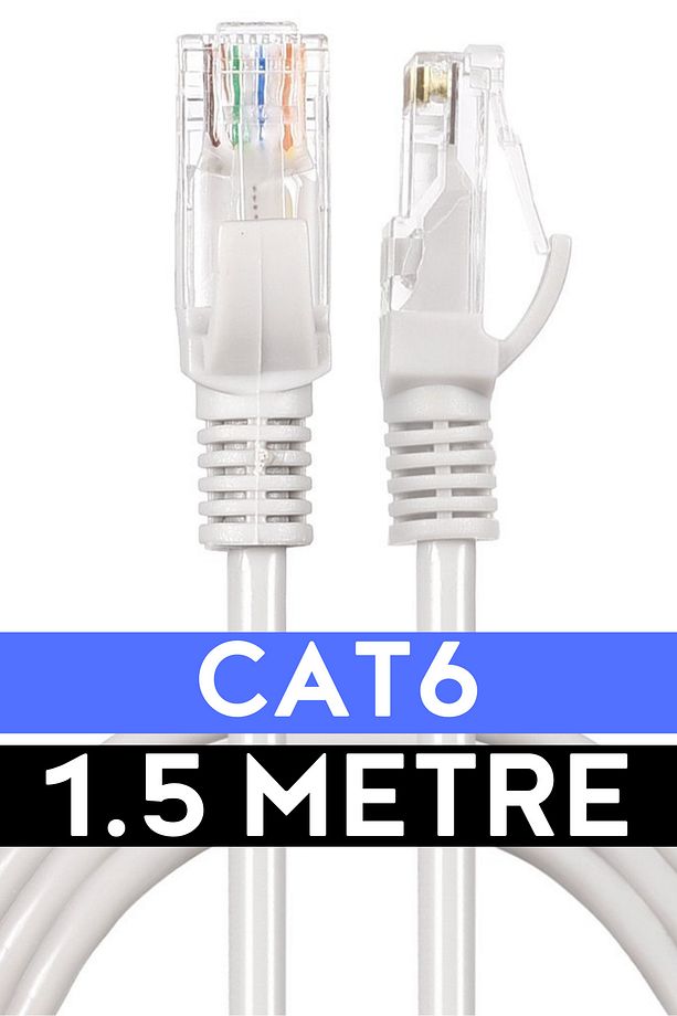 Cat6 Ethernet Kablosu 1.5mt. 1000mbps Internet Network Kablosu Fabrikasyon Lan Kablo - 1