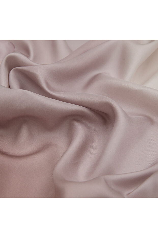Powder Bordered Gradient Tivil Silk Scarf - 2