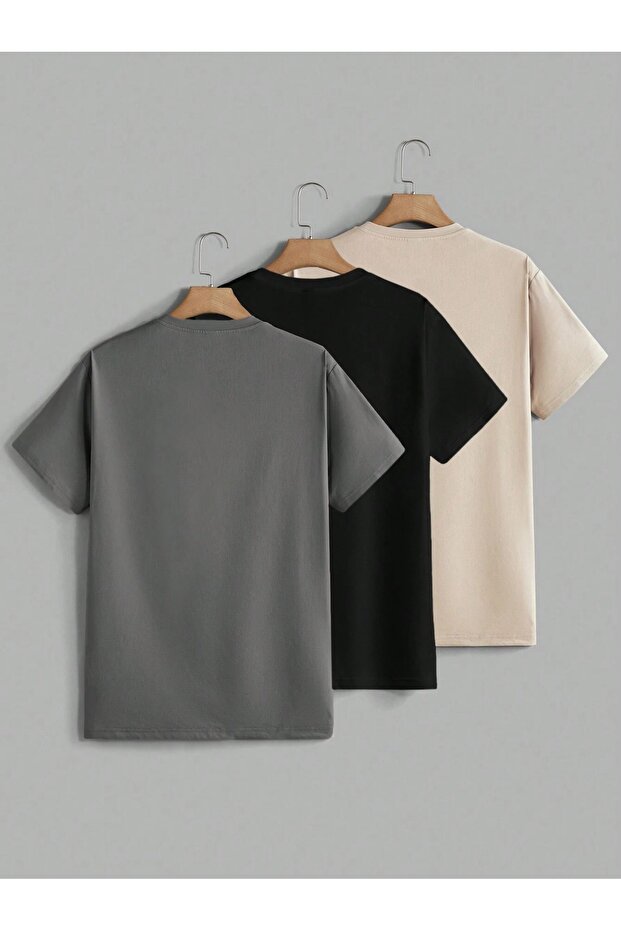 Μπλουζάκι Unisex Basic Oversize 3 Πακ - 2