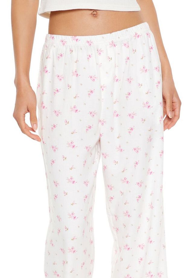 Çiçek Desenli Pijama Altı - 3