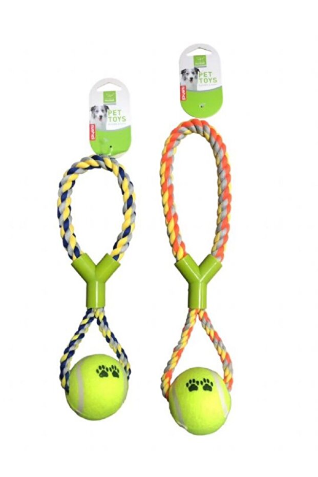 Tennis Ball Y Shaped Dog Play and Floss 32 cm