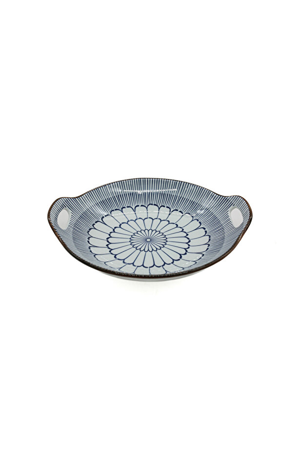 -Ceramic Plate W/Handle 075919