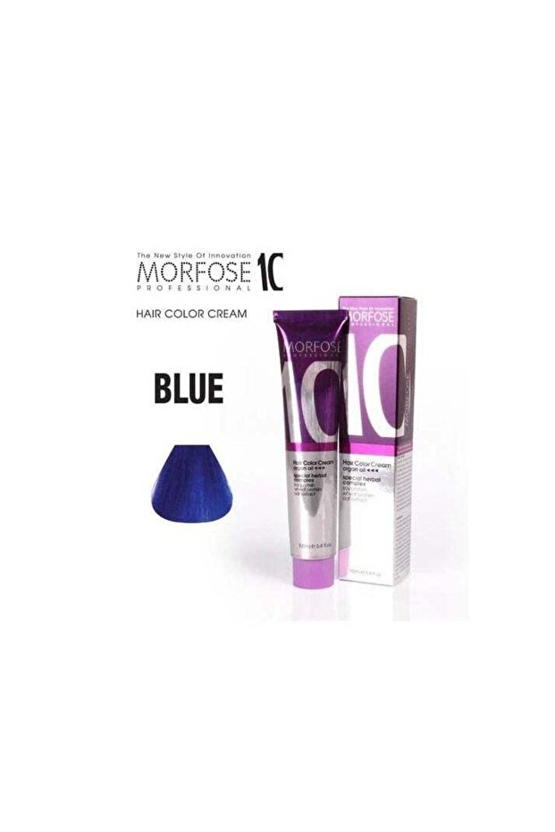10 Hair Color Cream with Argan Oil - Blue, 100ml