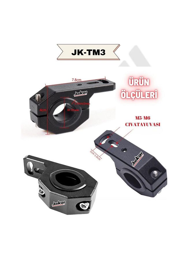 JİEKAİ JK-TM3 ÜNİVERSAL SİS FAR AYAK ( ADET FİYATIDIR ) - 2