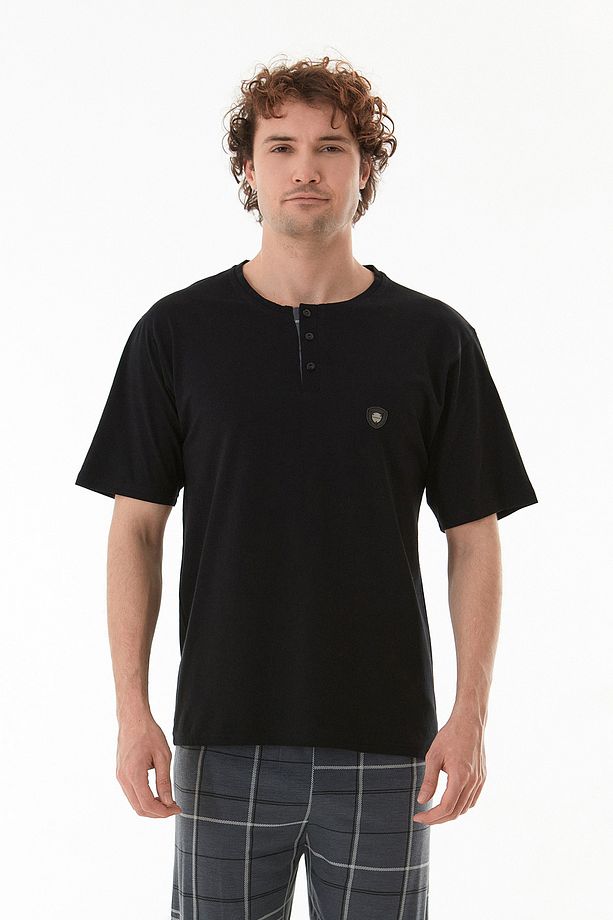Ekose Desenli Pijama Takımı - 2
