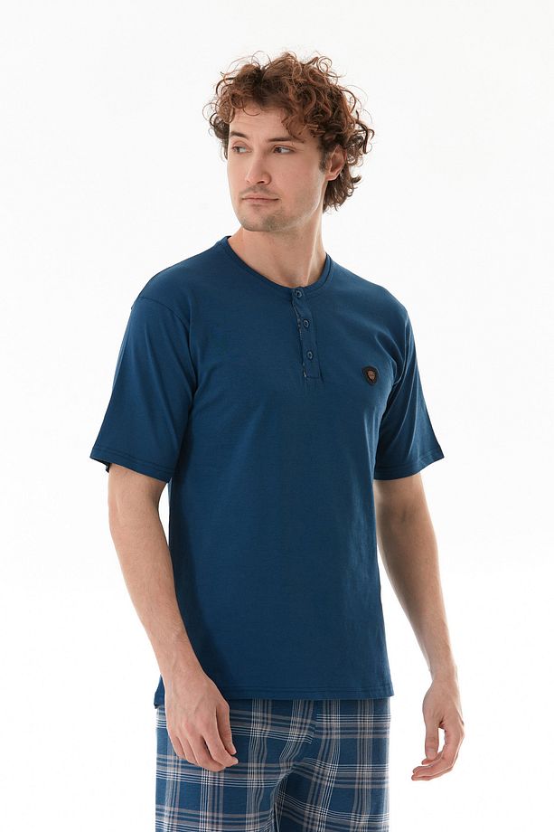 Ekose Desenli Pijama Takımı - 3