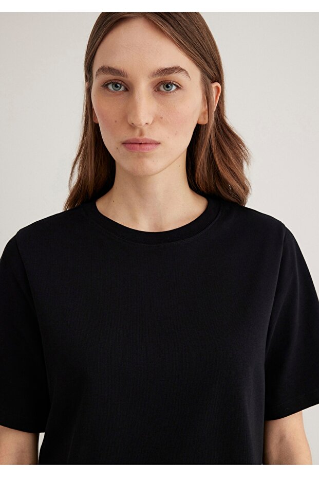 basic loose fit kadın t-shirt - 4