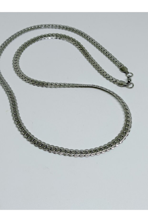 1st Class Quality 316L Surgical Steel Women Men Long Necklace, Figaro Chain Model 70 cm No 182