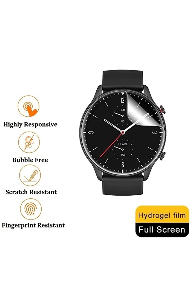 Amazfit Bip 3 Pro Screen Protector Full Coverage Transparent Tpu Film 2 Pieces - 4