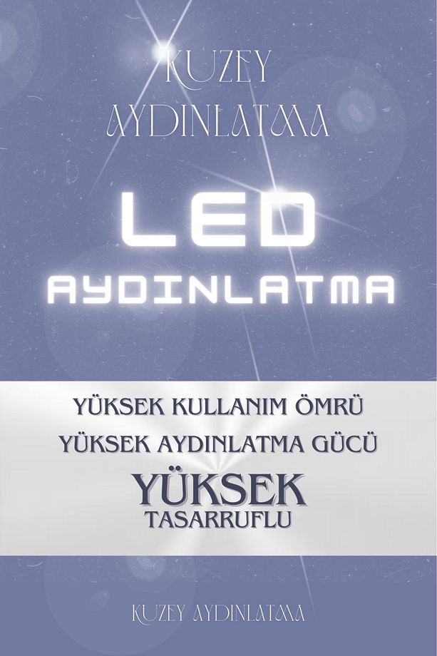 Yıldız Sade Yuvarlak Ledli Kumandalı Avize 4 Lü - 5