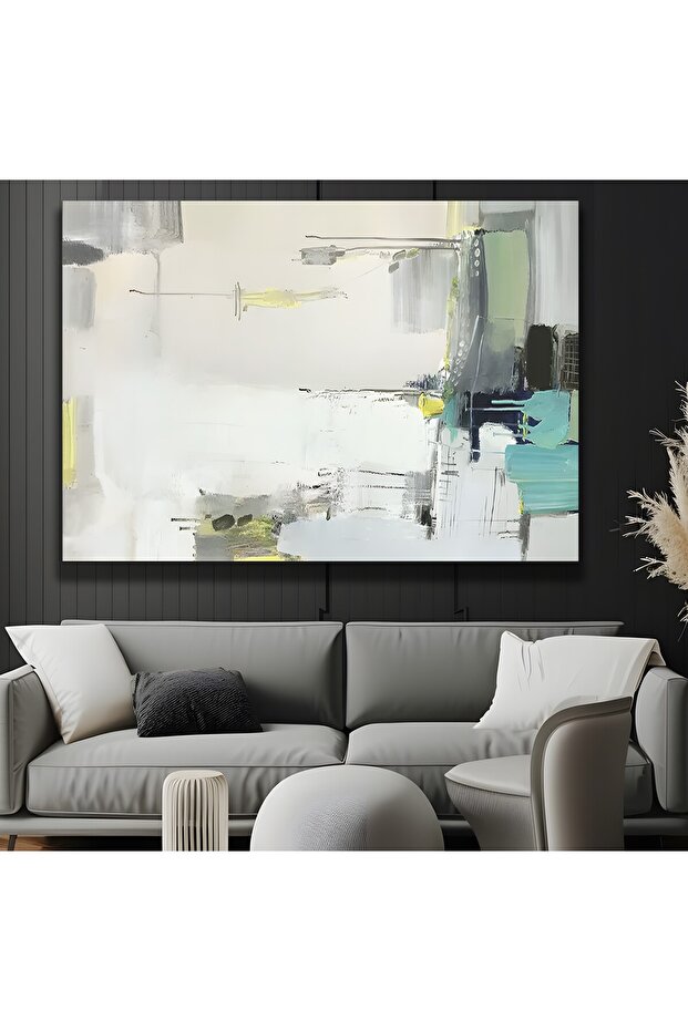 Abstract Pattern Canvas Painting - 1