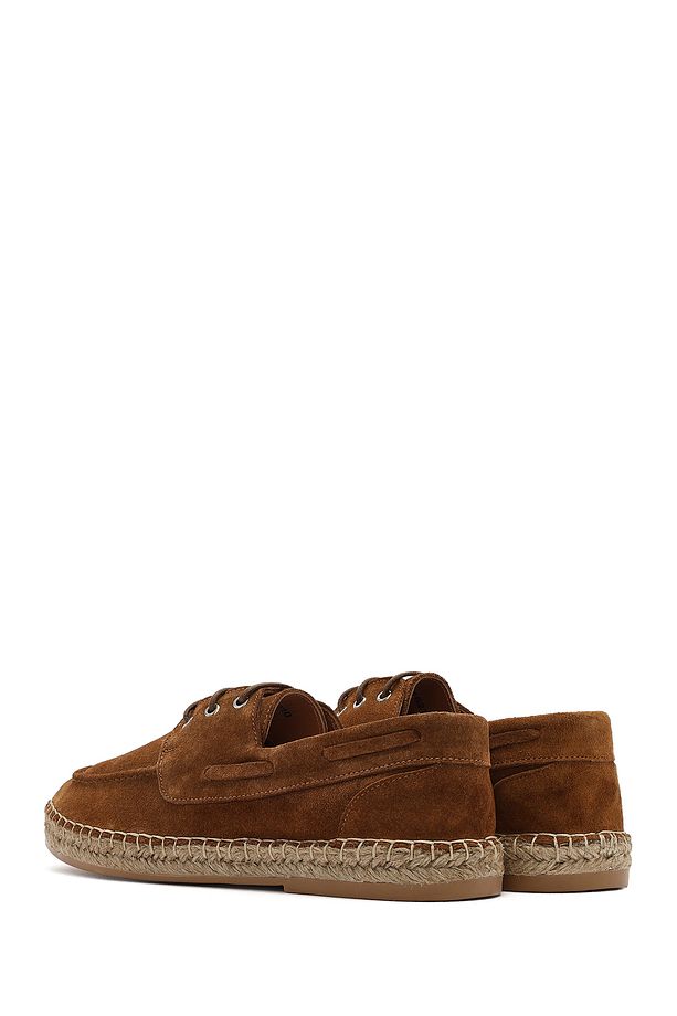 Erkek Taba Süet Deri Espadril 25SFD616210 - 5