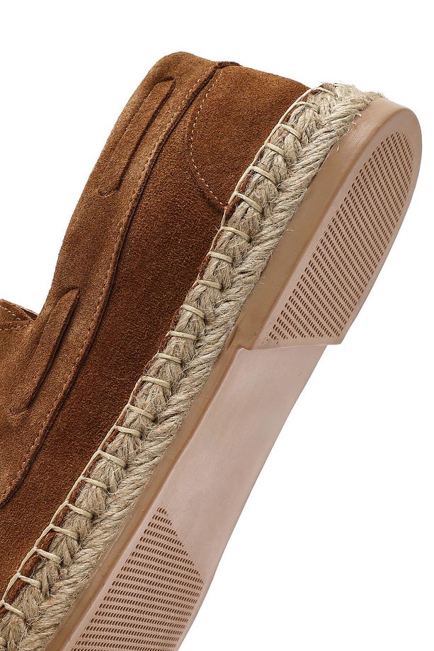 Erkek Taba Süet Deri Espadril 25SFD616210 - 8