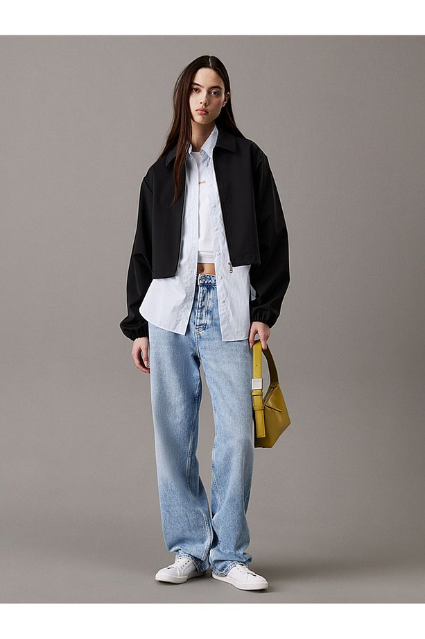 Soft Tech Nylon Cropped Jacket - 4