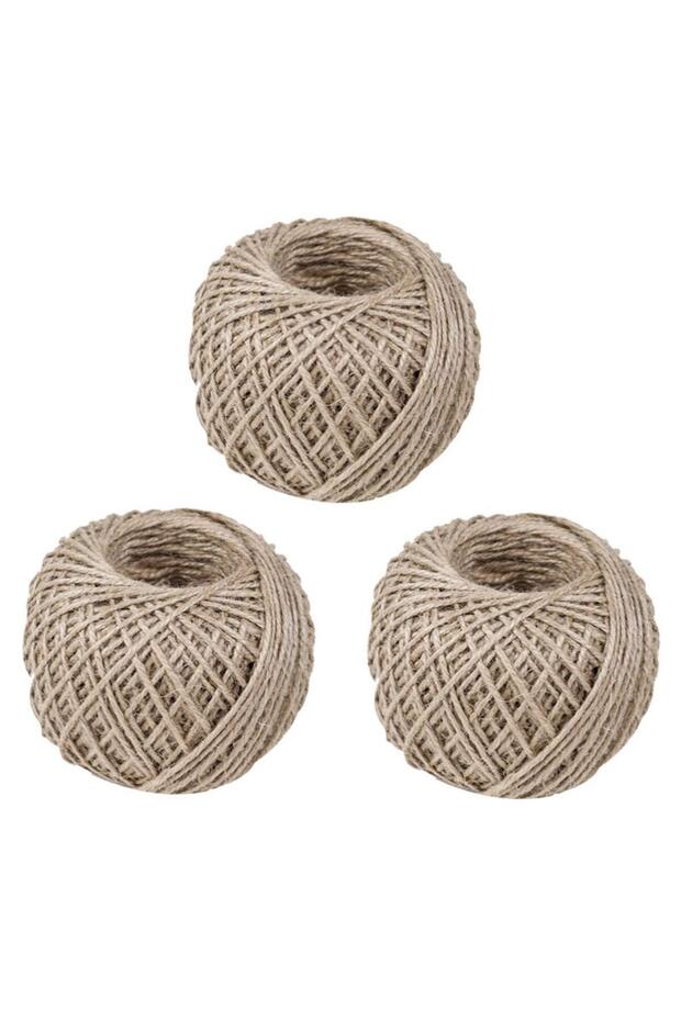 Jute Twine String Rope (3 Rolls) Natural Hemp Cord for Crafts, DIY, Gardening & Wrapping