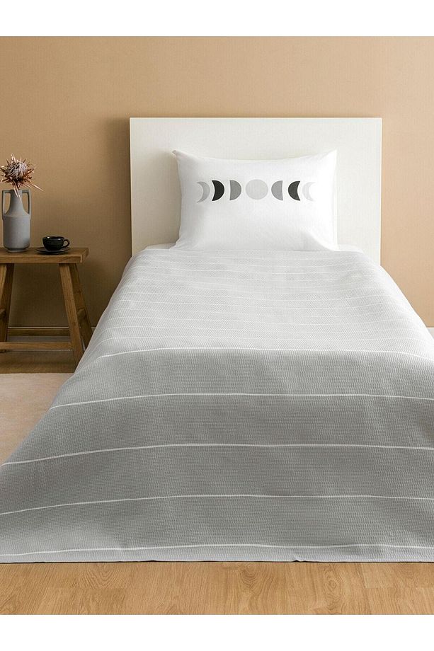 LCW HOME Çizgili Tek Kişilik Pike Seti - 1