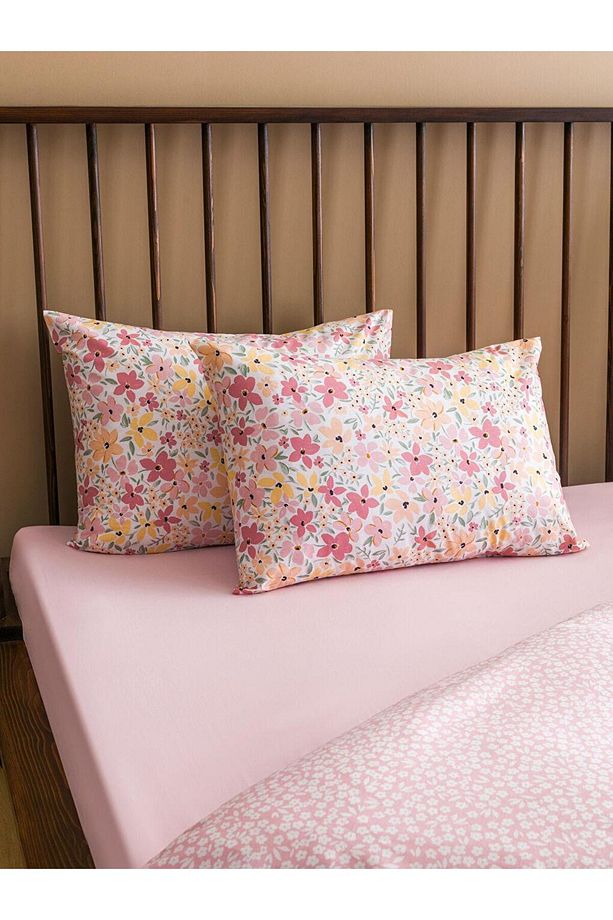 LCW HOME Çiçek Desenli Çift Kişilik Nevresim Takımı - 3