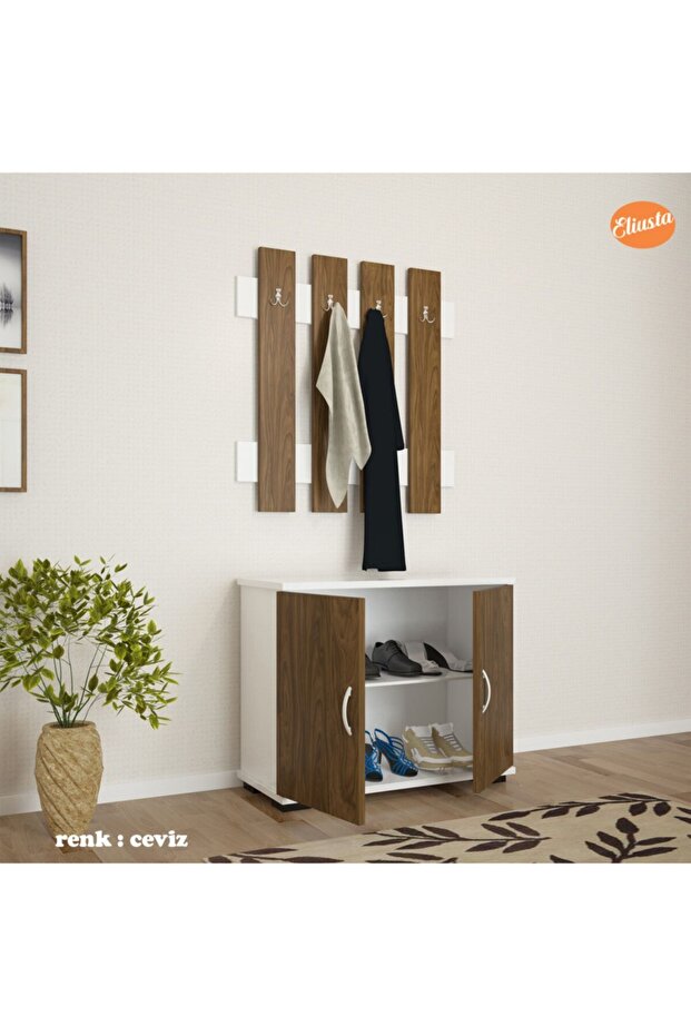 Portmanto Takım Ayakkabılık Vestiyer Askılıklı Ayakkabılık Dolabı - 7