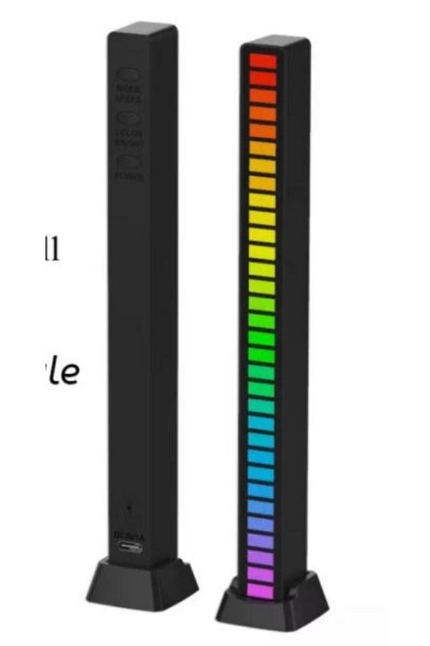 Rgb Çubuk Sese Duyarlı Ekolayzer (ŞARJLI-TAŞINABİLİR) Siyah - 4