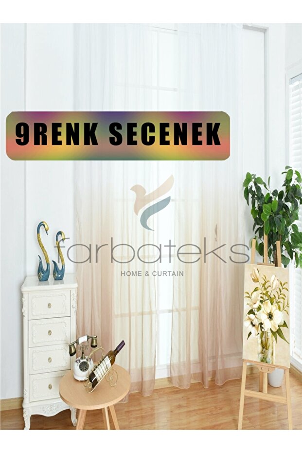 Mink Beige Light Brown Color Transitional Tulle Gradient Transitional Tulle 2 Layers Pleated - 1