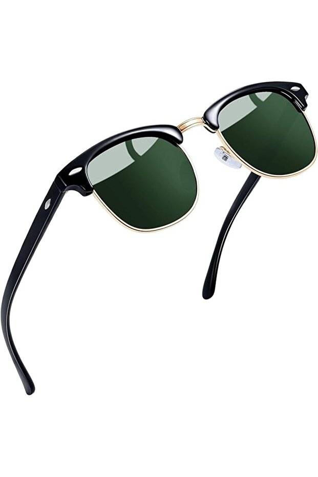 Foldable Rectangular Sunglasses for Men and Women Uv Protection Classic Sun Glasses