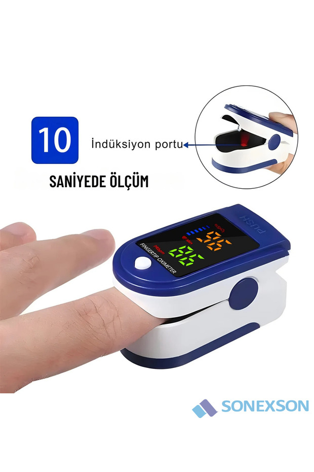 Pulse Oksimetre Parmak Tipi Nabiz Oksijen - 1