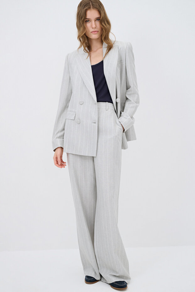 Çizgili Pantolon - 1