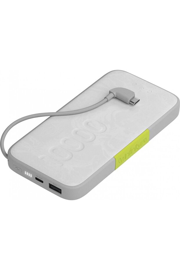 Instantgo 10.000 Mah Usb-c Kablolu Beyaz Powerbank - 1