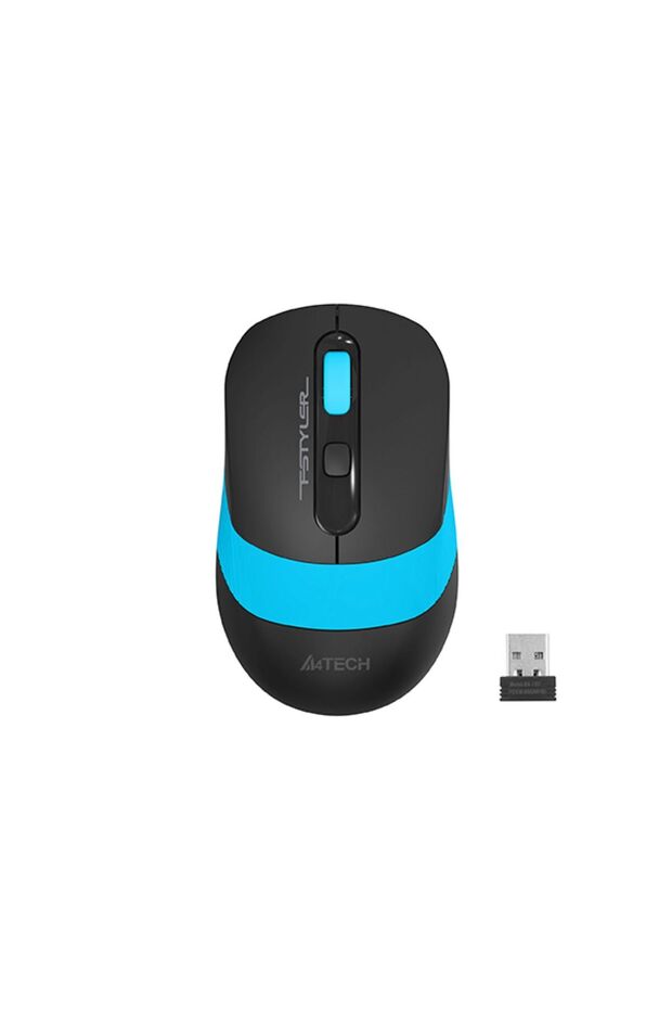 FG10 Kablosuz Optik Mouse Siyah/Mavi - 1