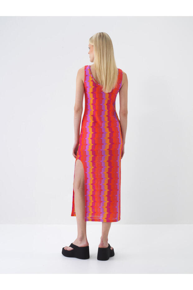 Kadın Pembe Regular Fit Elbise - 4