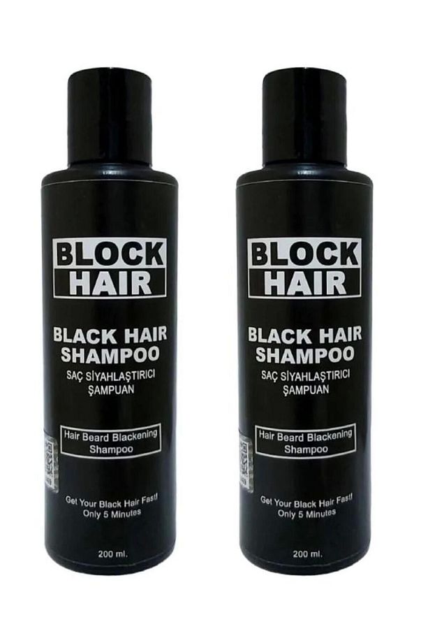 Saçları Siyahlaştıran Block Hair Şampuan 200ml X 2 Adet - 1