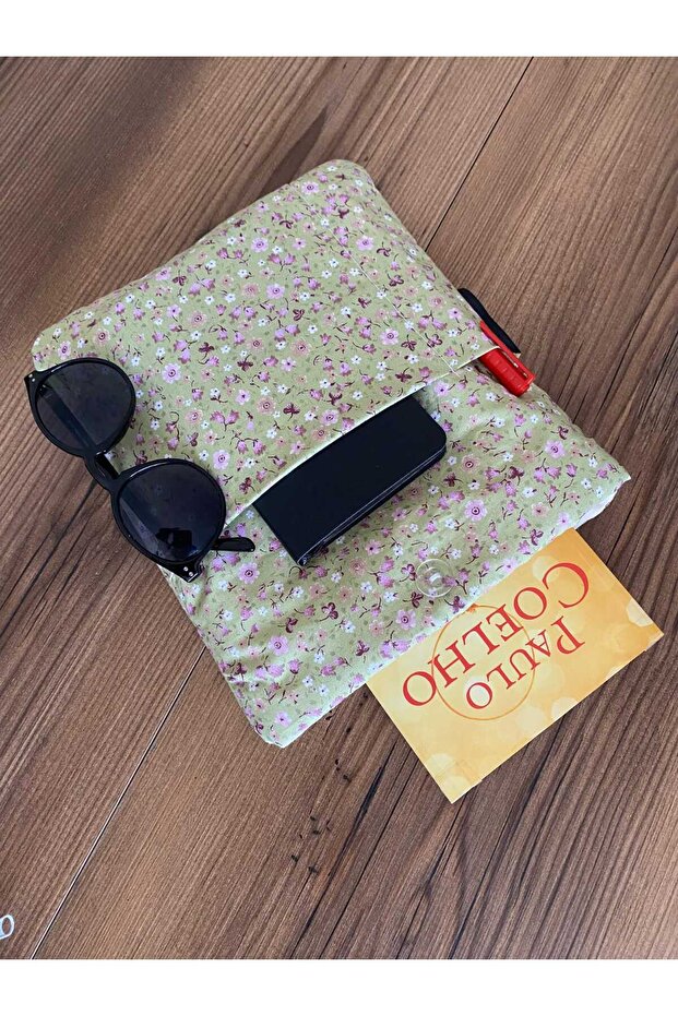 Flower Book Case, Tablet Case, iPad Case, Makeup Bag, Fiber Protection Case Book