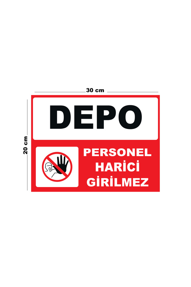 Metal Warehouse Staff No External Entrance 20cm X 30cm A4 Size Warning Sign Directional Sign