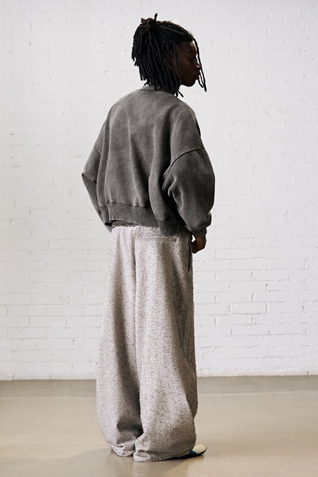 STWD boxy fit crop sweatshirt - 4