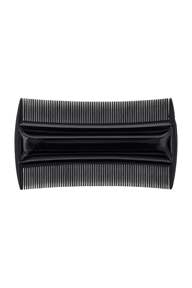 Double Side Lice Comb-Beard Comb Ergonomic Black, Detangling Beard Styling